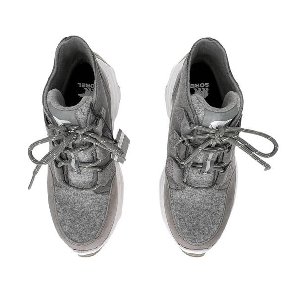 Sorel Size 6 Kinetic Breakthru Caribou Waterproof Sneaker Suede Gray New NWT - Picture 5 of 13